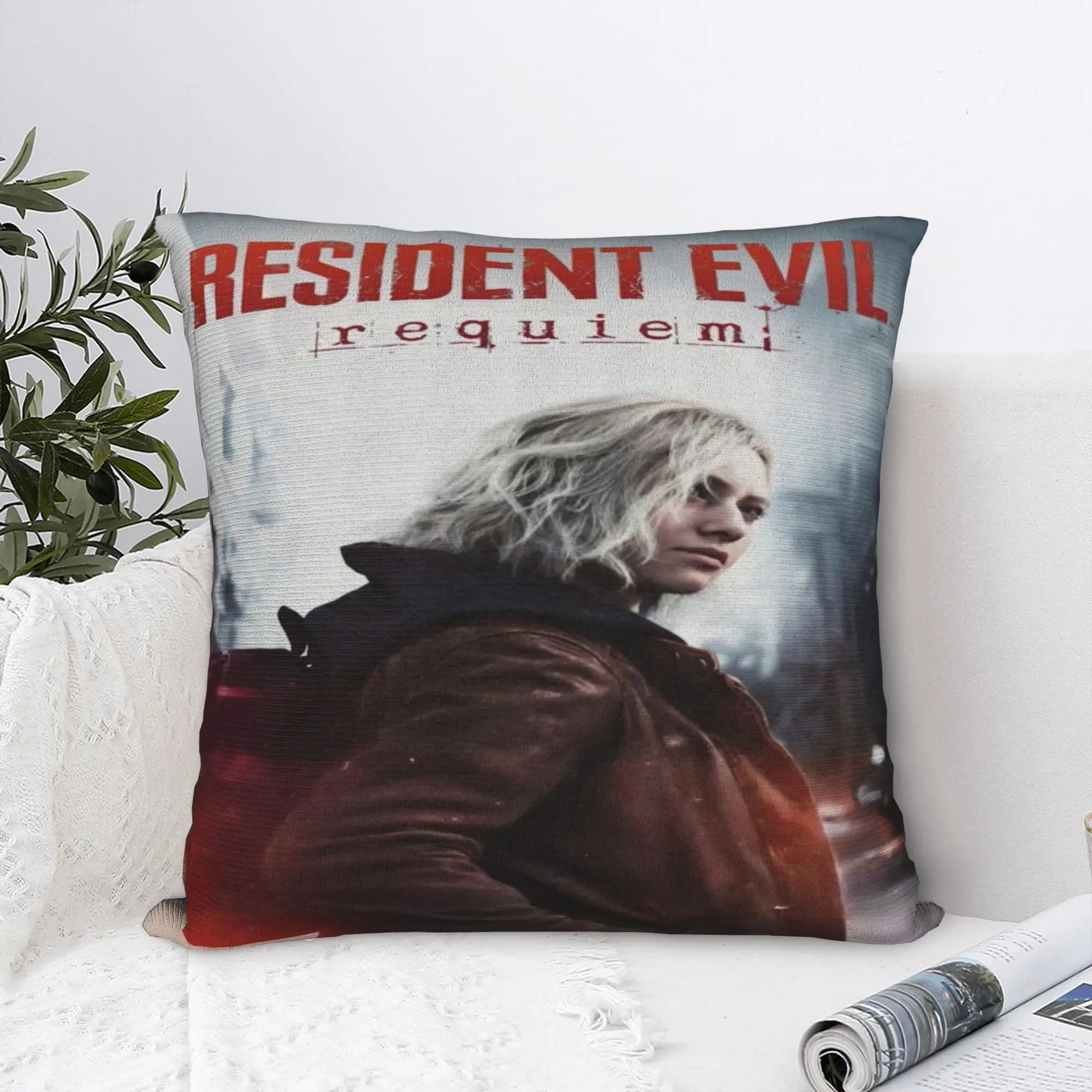 Fodere per cuscini decorative per divano Resident Evil 9 Biohazard Game, con cerniera, multi-misura