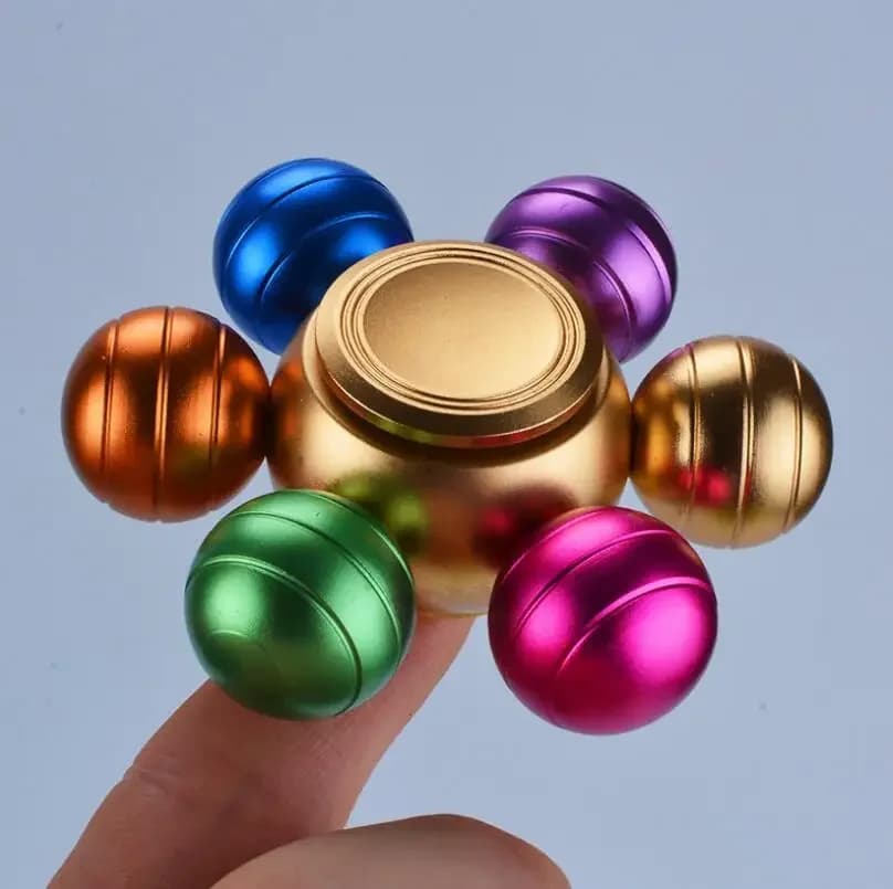Divertente Spinner a mano in metallo Fidget Toy Decompressione Giroscopio con punta delle dita EDC Cool Stuff Gadget Adulti Giocattoli anti-ansia