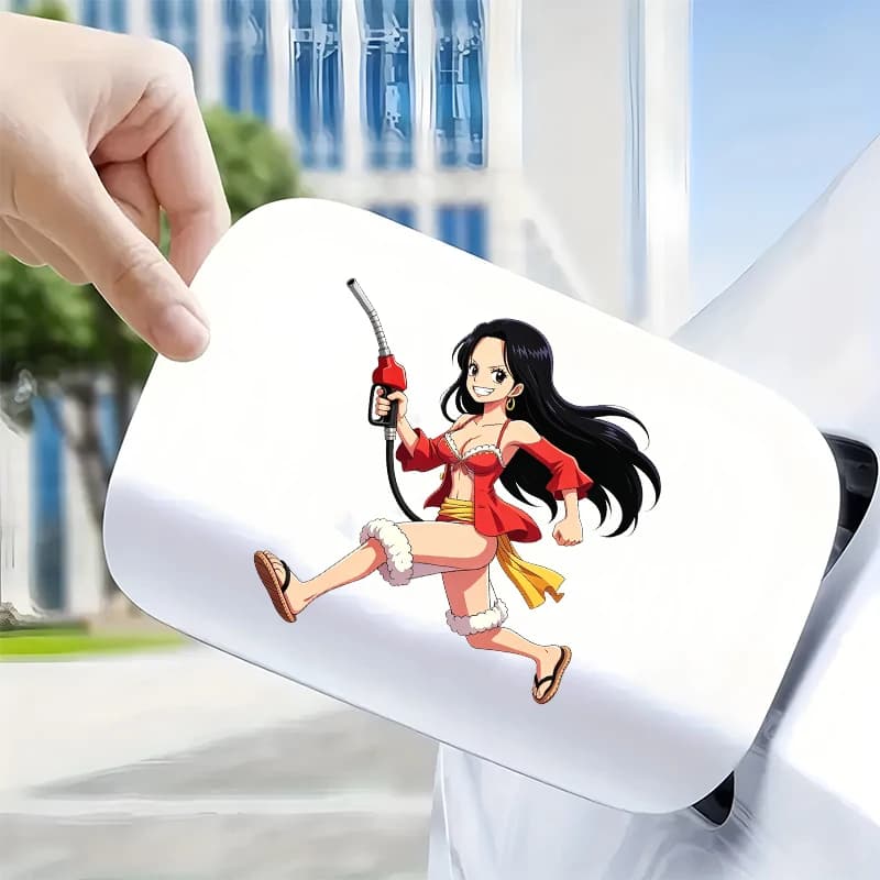 Adesivi Decorativi Anime Sexy con Personaggi come Shirahoshi, Nami, Nico Robin per Auto, Tappo Olio, Bagagli, Resistenti ai Graffi