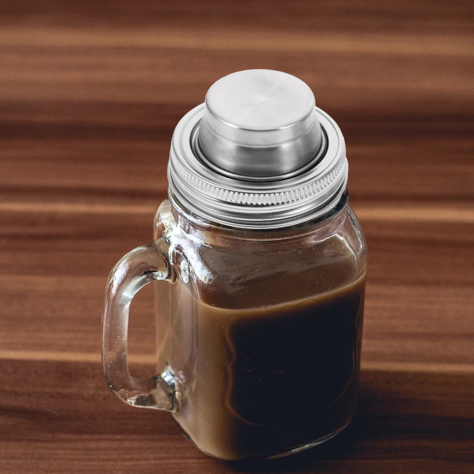 4 Pezzi Coperchi Shaker in Acciaio Inossidabile con Guarnizione in Silicone per Barattoli Mason a Bocca Regolare, per Conservazione di Spezie, Farina, Zucchero, Sale in Cucina