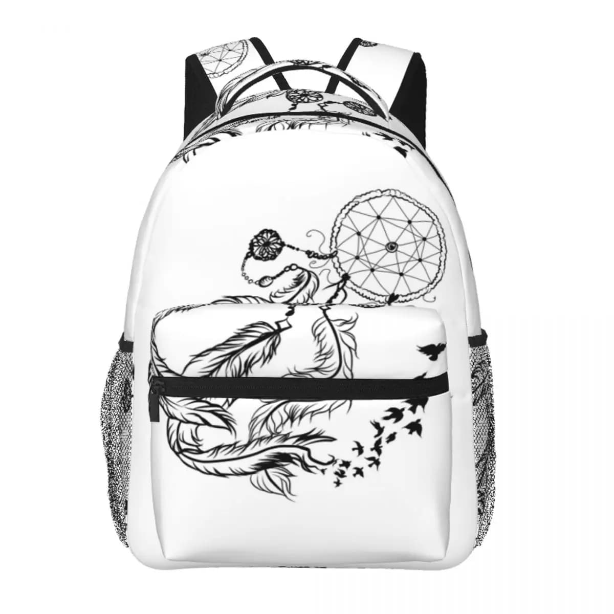 Dream Catcher Backpack Student Boys Girls BookBag Kids School Bag Laptop Shoulder Bags for Men Women