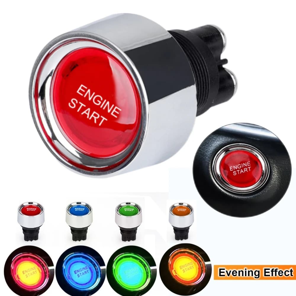 50A Multi-Funzionale Auto Motore di Avviamento Pulsante di Accensione Keyless Interruttori di Avviamento DC 12V 24V Interruttore Momentaneo Per Marine RV