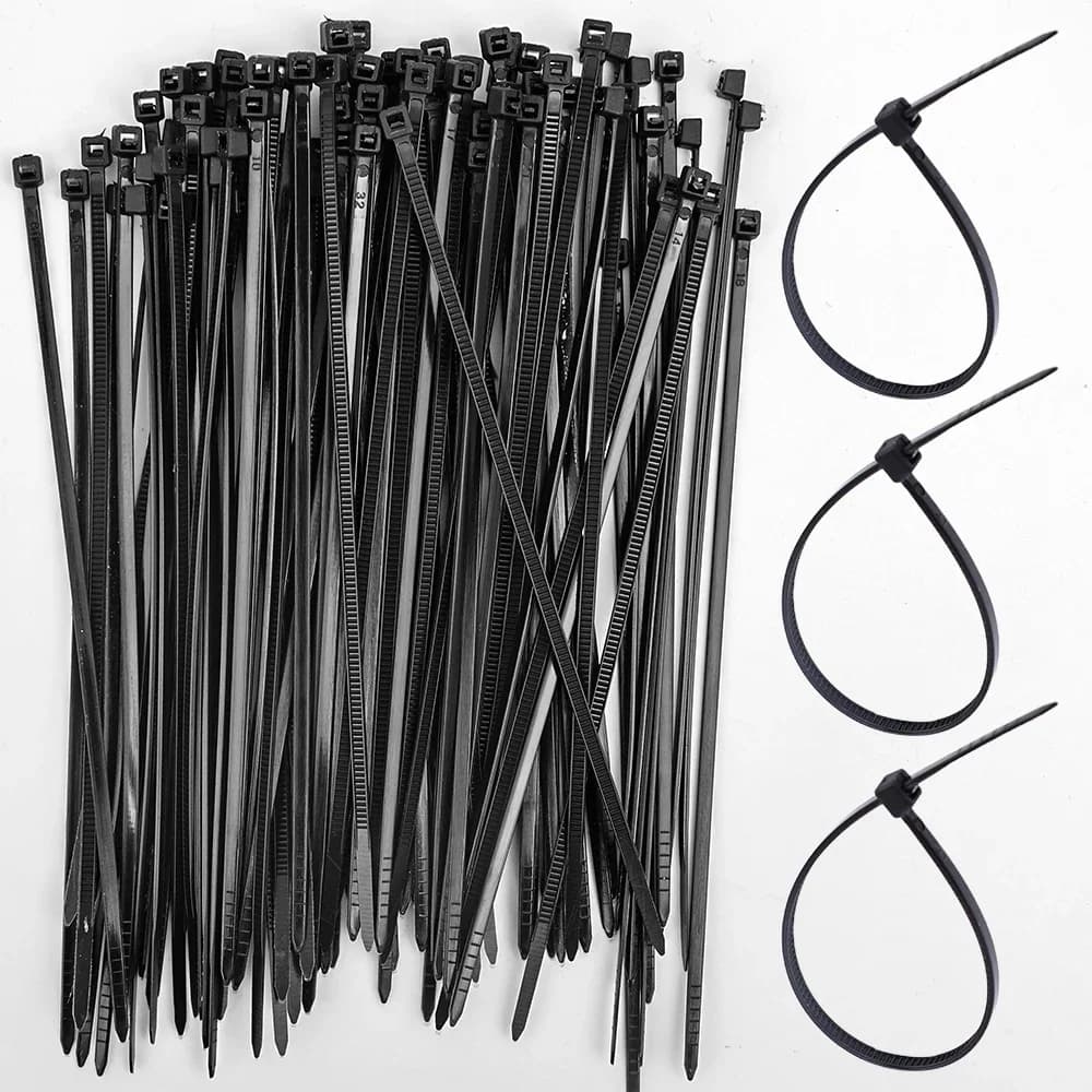600/300/100PCS Nylon Self-locking Cable Ties Protable Cable Organizers Fastening Loop Adjustable Wire Management Cord Zip Ties
