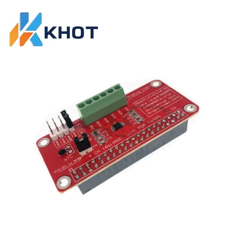 Compatibile con il modulo Raspberry Pi 3/2/B+ADS1115-ADC SUNLEPHANT