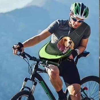 Set di 4 Zaini Trasportino per Animali Domestici, Borsa a Tracolla Traspirante in Rete per Gatti e Cani