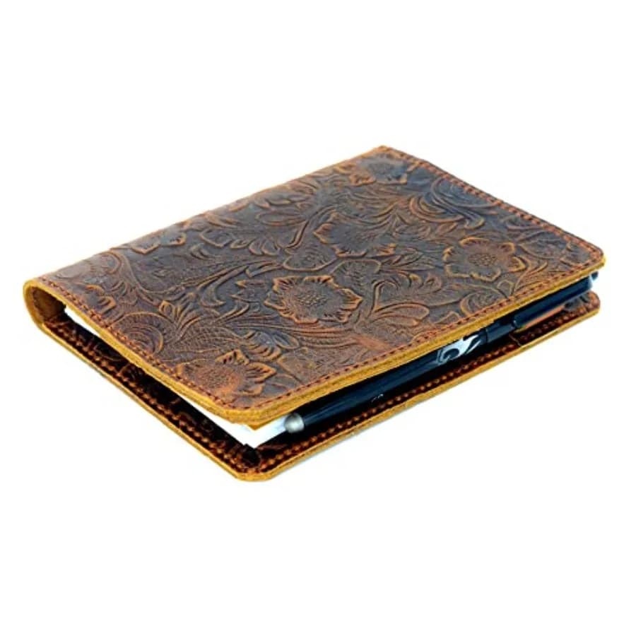 Leather Cover Compatible With Moleskine Classic XL 7.5" x 9.75" Hard Cover Notebook Travel Journal Cover Distressed Cahier Refi