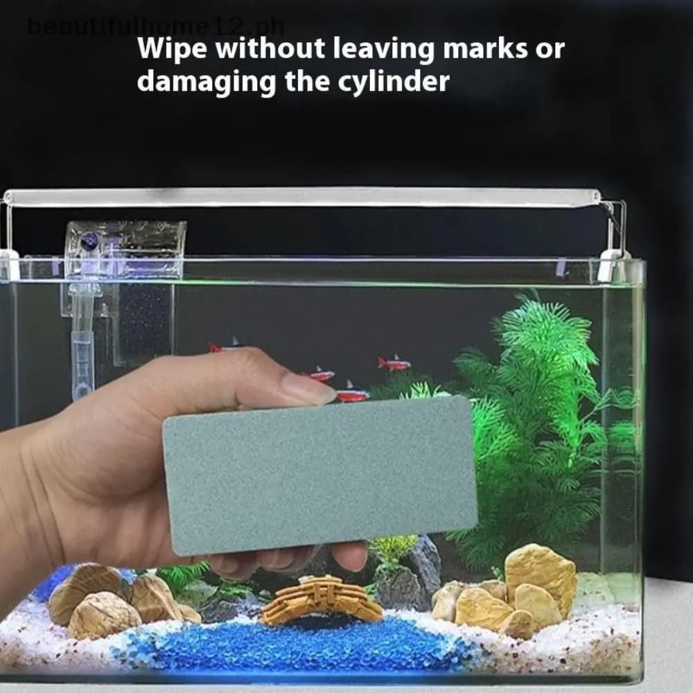 No Dead Angle Fish Tank Wipe EVA Descaling Fish Tank Brush High Elasticity Polishing Brush for Clean Water Marks on Inner Glass