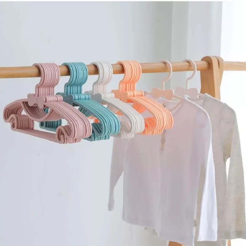 Clothes rack for babies 5/10/20, portable plastic clothes hangers for towels, scarves, windproof clothes hangers for children