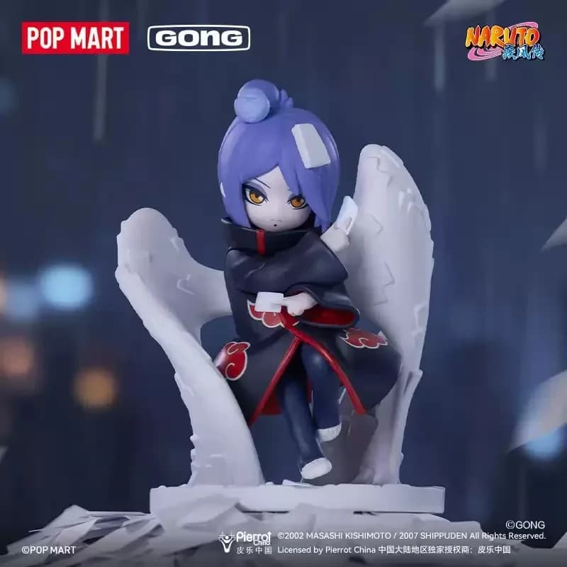 POPMART GONG Naruto Shippuden Akatsuki Arc Series Blind Box Guess Bag Scatola misteriosa Giocattoli Bambola Anime Figura Ornamenti per il desktop Carino