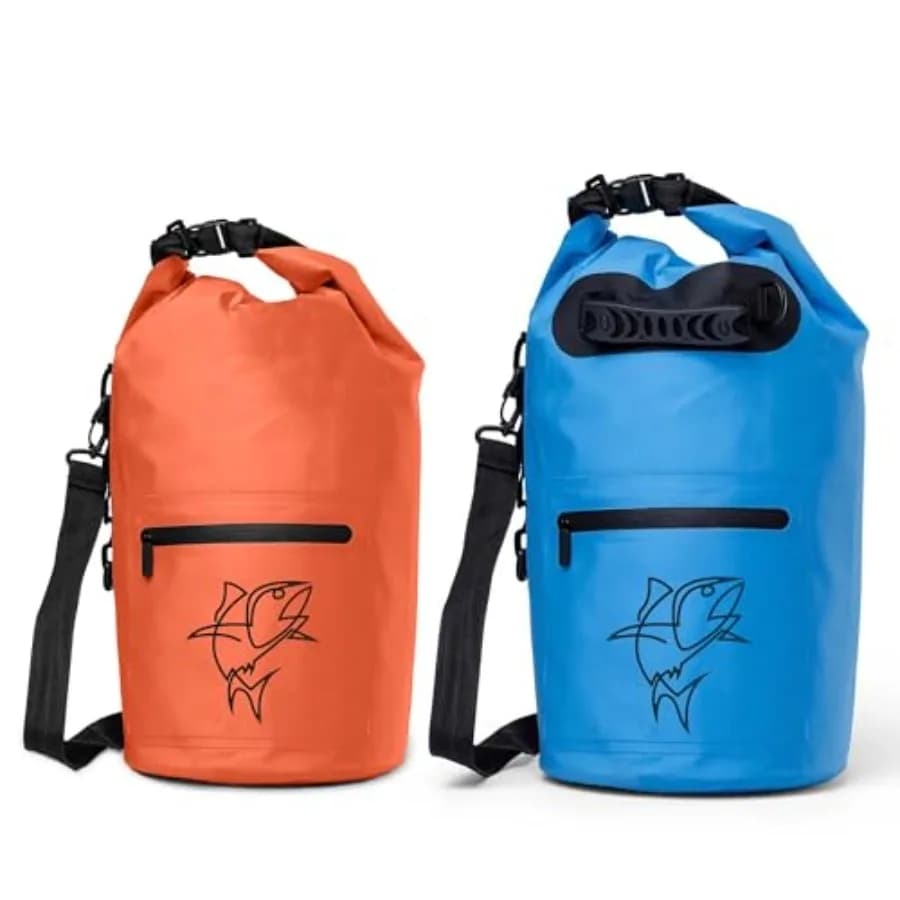Borsa Impermeabile - Sacca Stagna con Chiusura Roll-Top per Kayak, Canottaggio, Paddle Boarding, Gite in Spiaggia - Borsa Stagna per Imbarcazioni - Impermeabile