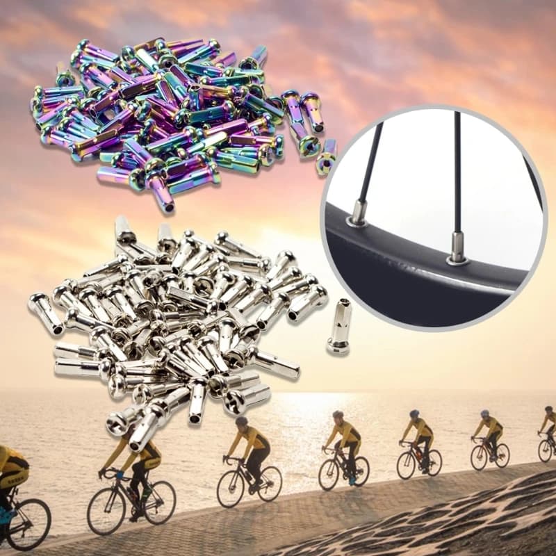36 Pz Mountain Bike Copriraggi Raggi per ruote Decorazione Capezzoli per raggi per bici da strada Punte finali Accessori per