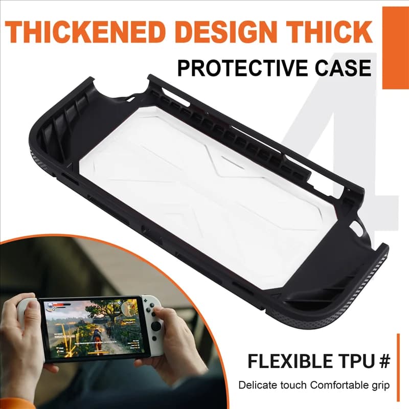 A32T-Per Switch2 Custodia protettiva Custodia per PC + TPU Design integrato anticaduta per custodia rigida Nintendo Switch 2