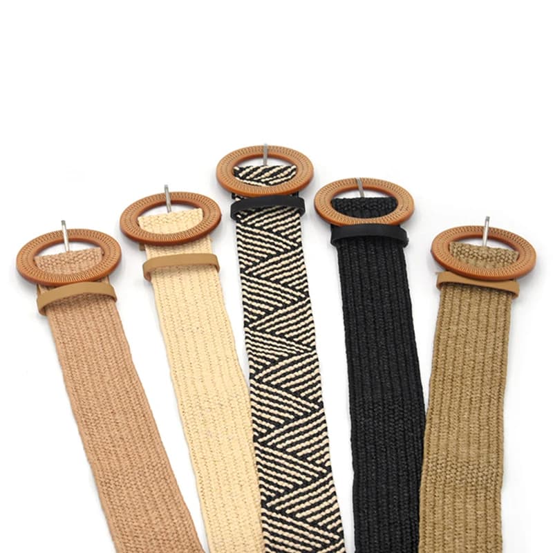 New Punk Fashion Women Elastic Belts Designer Luxury PU Thick Chain Waist Strap Dress Coat Sweater Lady Decorative Waistband