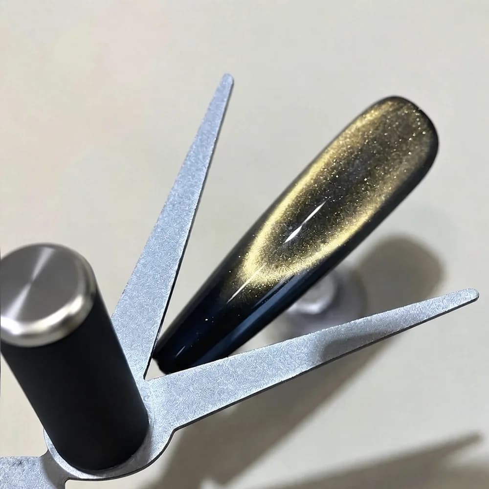 1/2Pcs Double-Head French Nail Art Magnet Set Strong Cat Eye Magnetic Rod French V-Shaped Effect Gel Polish Manicure Magnet Tool