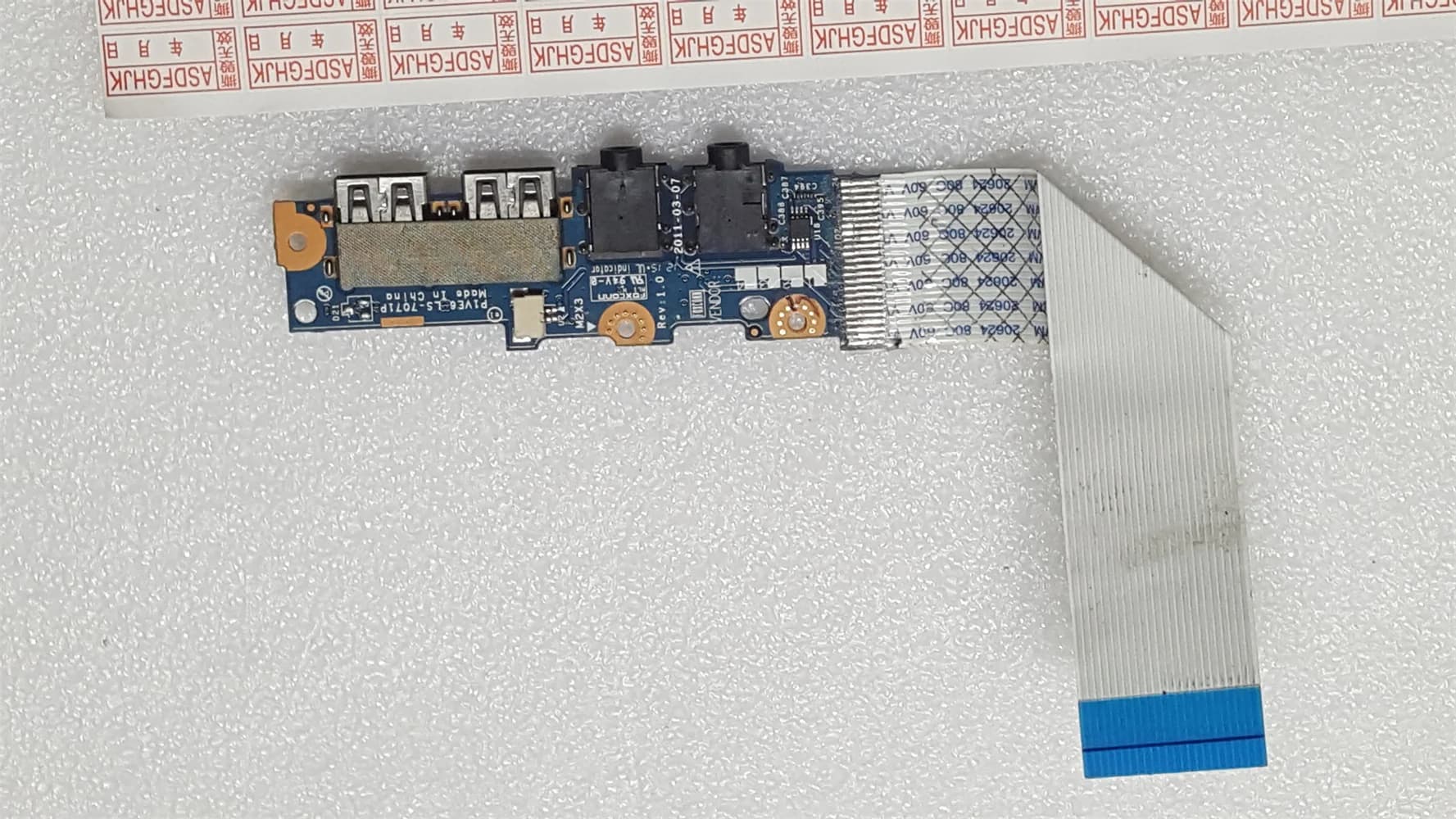 PER Acer Aspire One 722 AO722 USB audio card LS-7071P LCD cable speaker DC02001D310 microphone