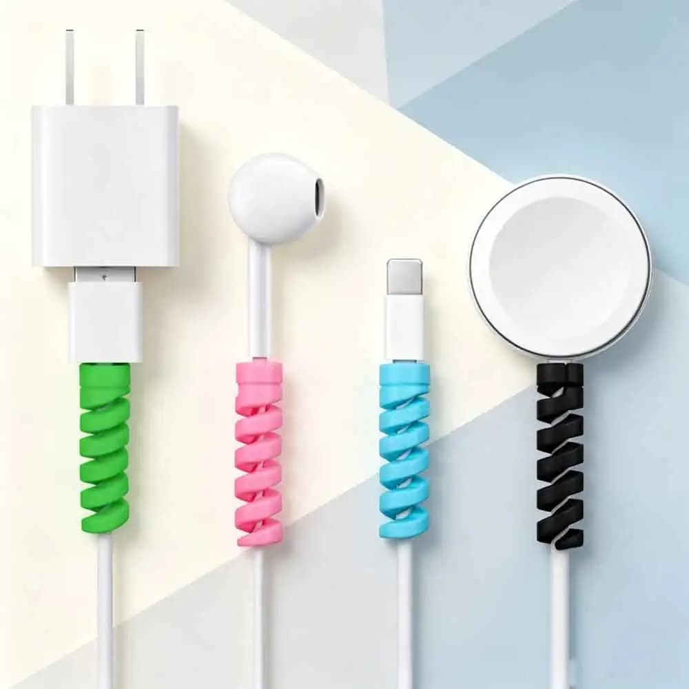 Charging Data Cable USB Charger ProtectorFor Mouse Phones Earphone Cord Protective Sleeve Holder Ties Management Wire Organize