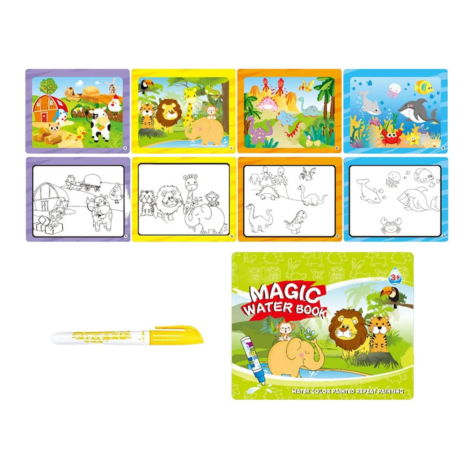 Album per pittura ad acqua, giocattolo per abilità motorie, tablet da disegno per la creatività e l'educazione precoce, per i viaggi
