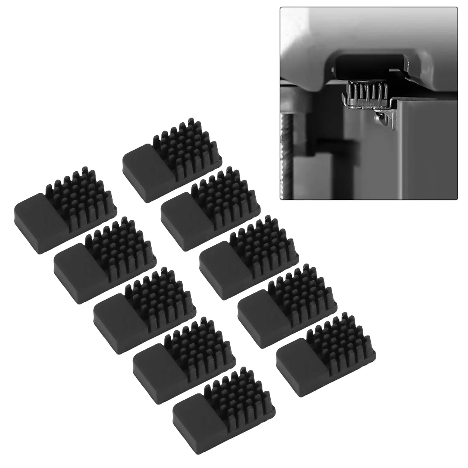10 Pezzi Spazzola per Ugello Compatibile con Stampante 3D Elegoo Centauri Carbon, Pulitore in Silicone Resistente al Calore con Adesivo