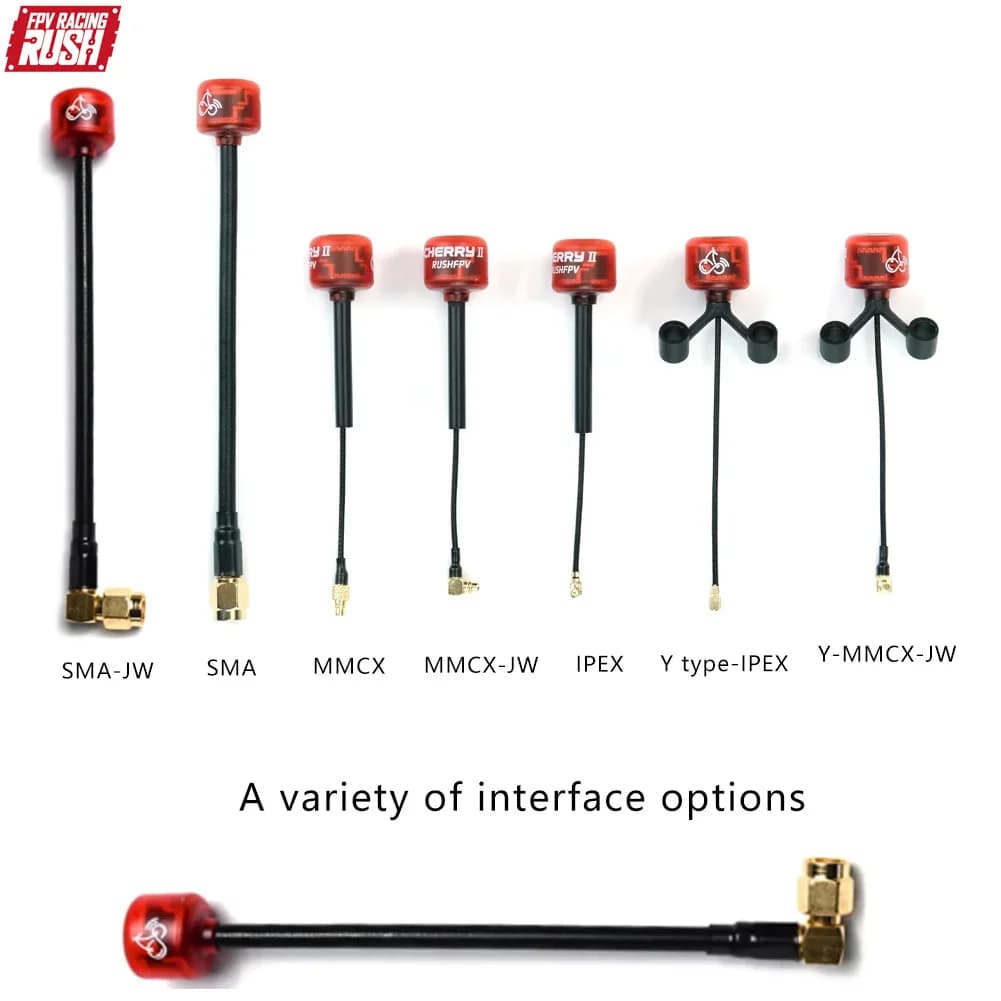2026 NUOVO RUSHFPV Cherry 2 II 5.8G 1.8DBI Antenna FPV LHCP RHCP SMA UFL MMCX per Droni FPV Freestyle Analogici Digitali Ricambi Fai da Te