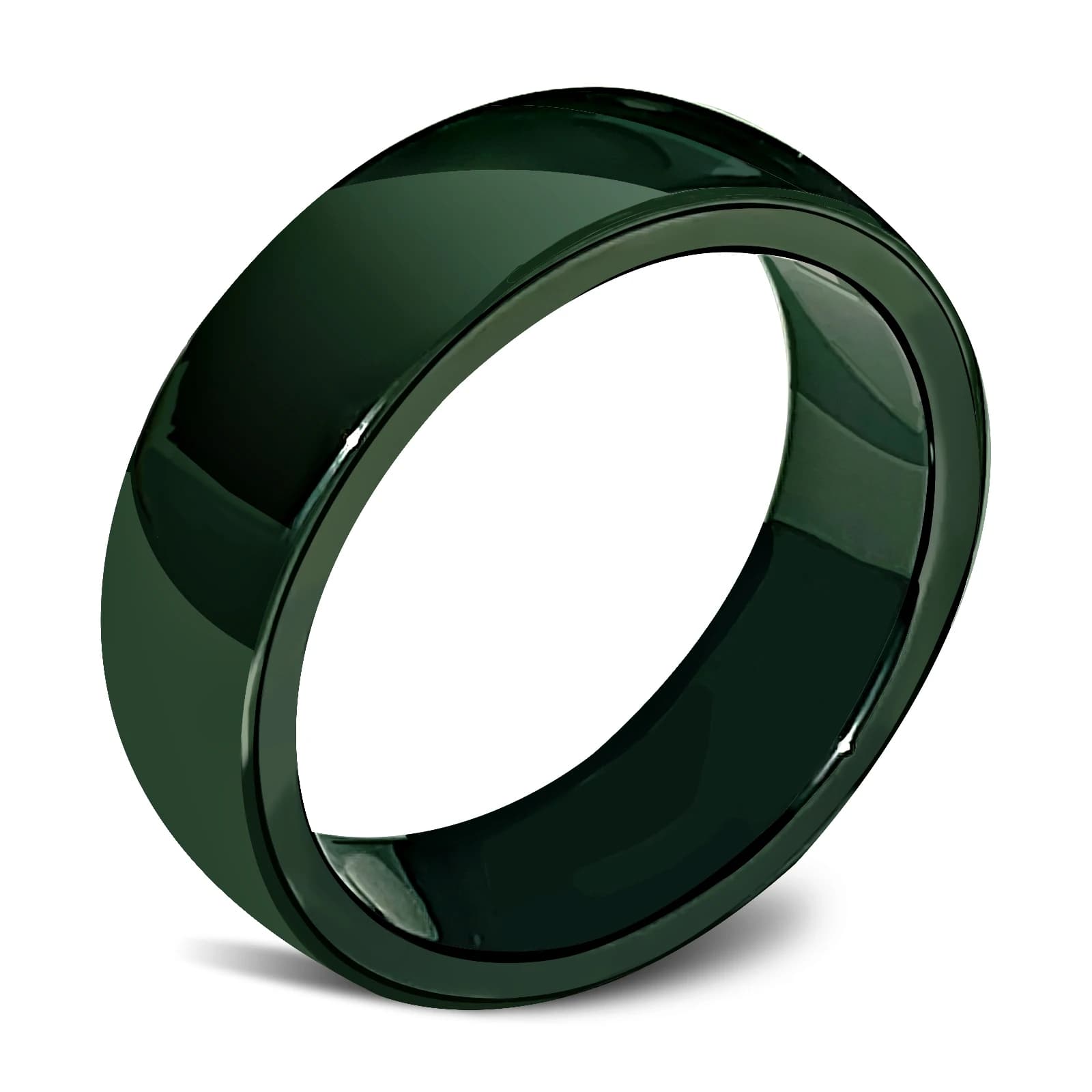 Anello in ceramica Jasper Tesla Smart NFC per modelli 3/Y/X/S Sblocca tastiere per auto, anello da dito Tesla verde nerastro