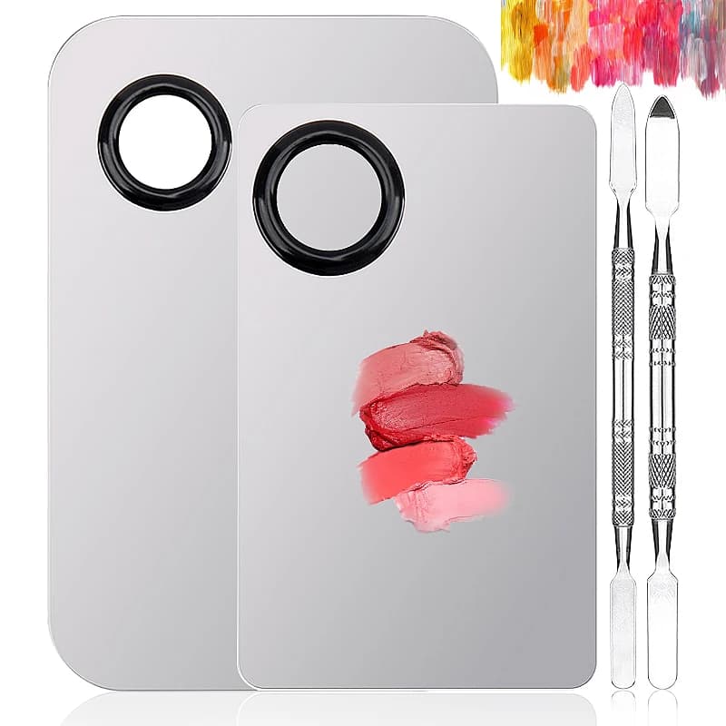 1 set tavolozza spatola kit miscelazione in acciaio inossidabile gel fondotinta ombretto stick nail art trucco strumenti per manicure cosmetica