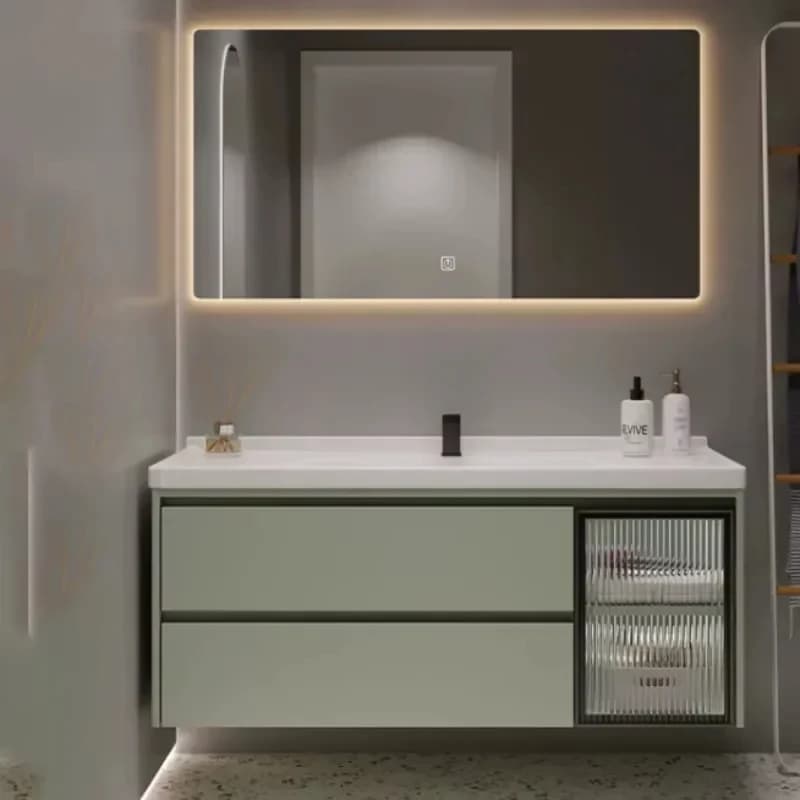 Rubinetto Scaffali da pavimento Armadietto da bagno Set di specchi Scaffale Lavandino Accessori per mobili da bagno Armario Banheiro Mobili per la casa