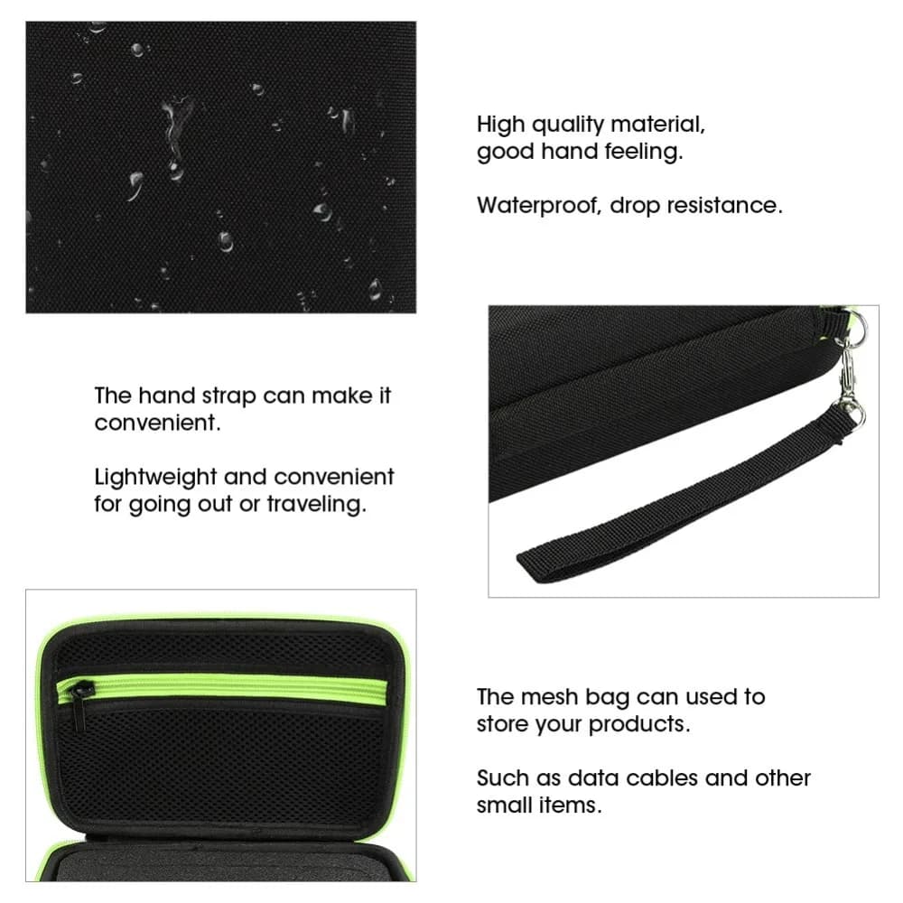 Borsa portaoggetti per rasoio elettrico in nylon TPU, custodia rigida impermeabile per rasoio, organizer per Philips QP2520/90/70