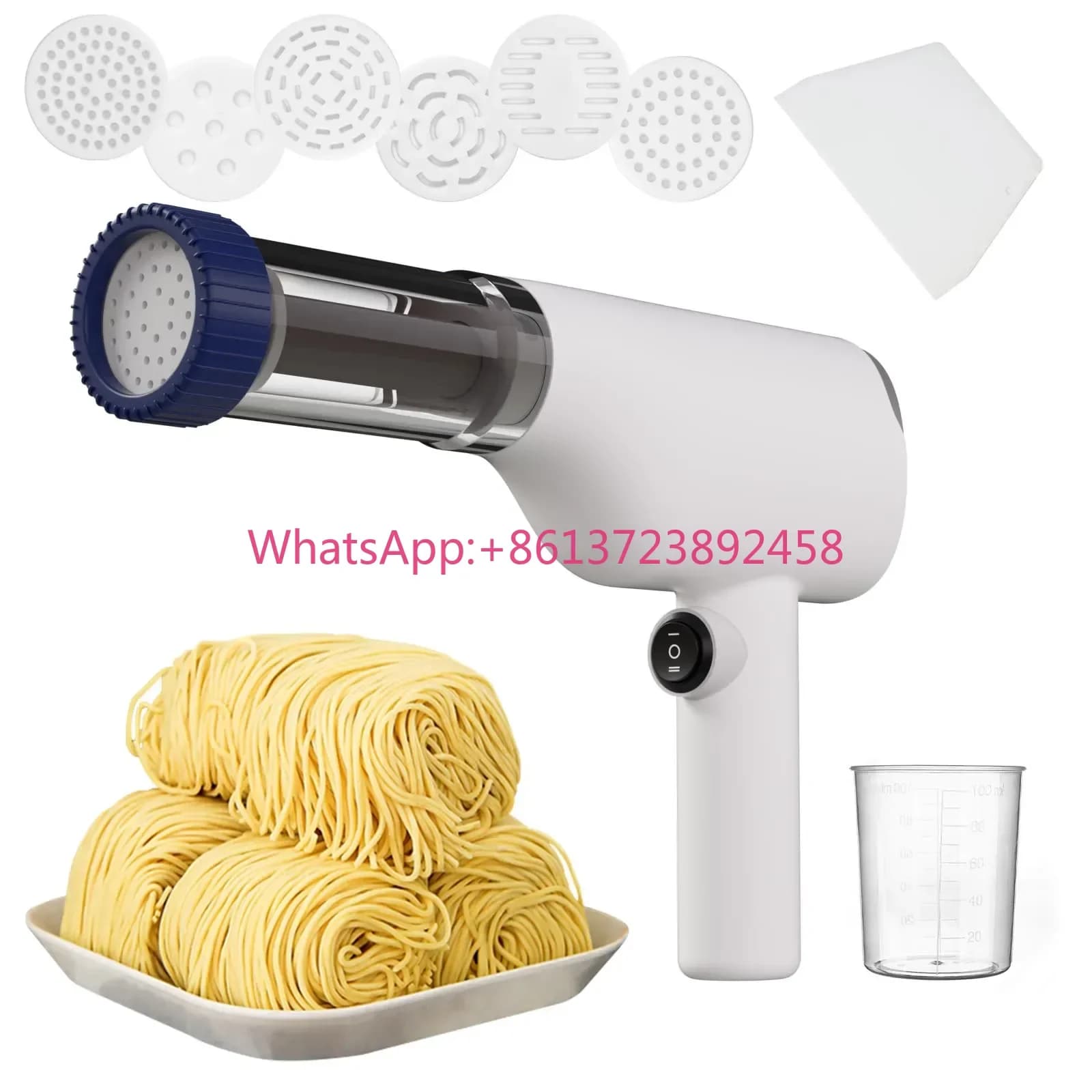 Macchina Elettrica Automatica Portatile per Pasta Istantanea, Ricaricabile Senza Fili, per Uso Domestico, per Spaghetti