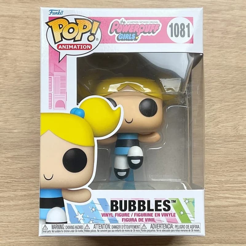 Original Funko Pop! Animation Bubbles #1081 The Powerpuff Vinyl Figure Anime Collectible Model Desktop Decor Toy Gift for Fans
