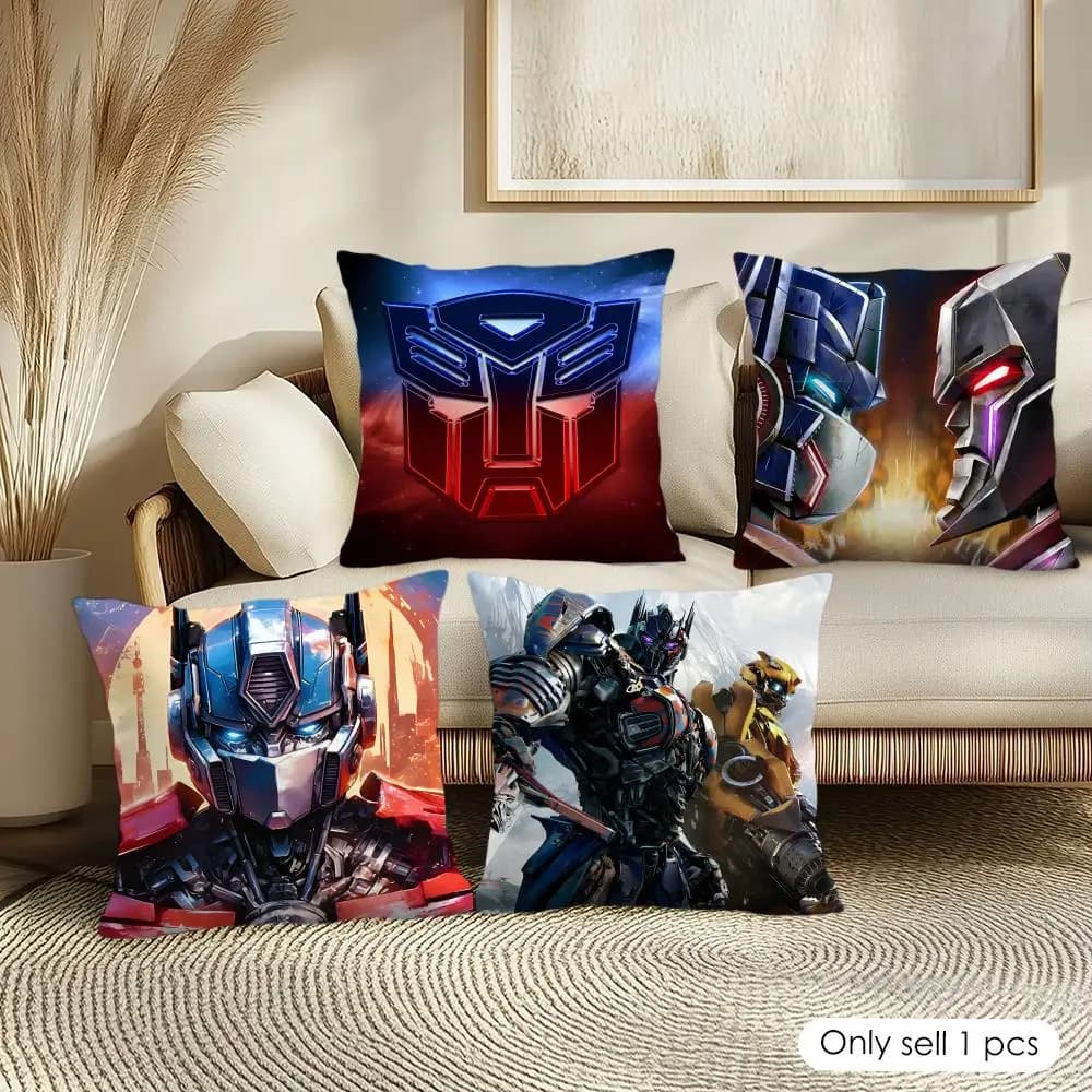 Fodera per cuscino T-Transformers Movie, tessuto ultra morbido e delicato sulla pelle, comfort simile a nuvole e cerniera nascosta