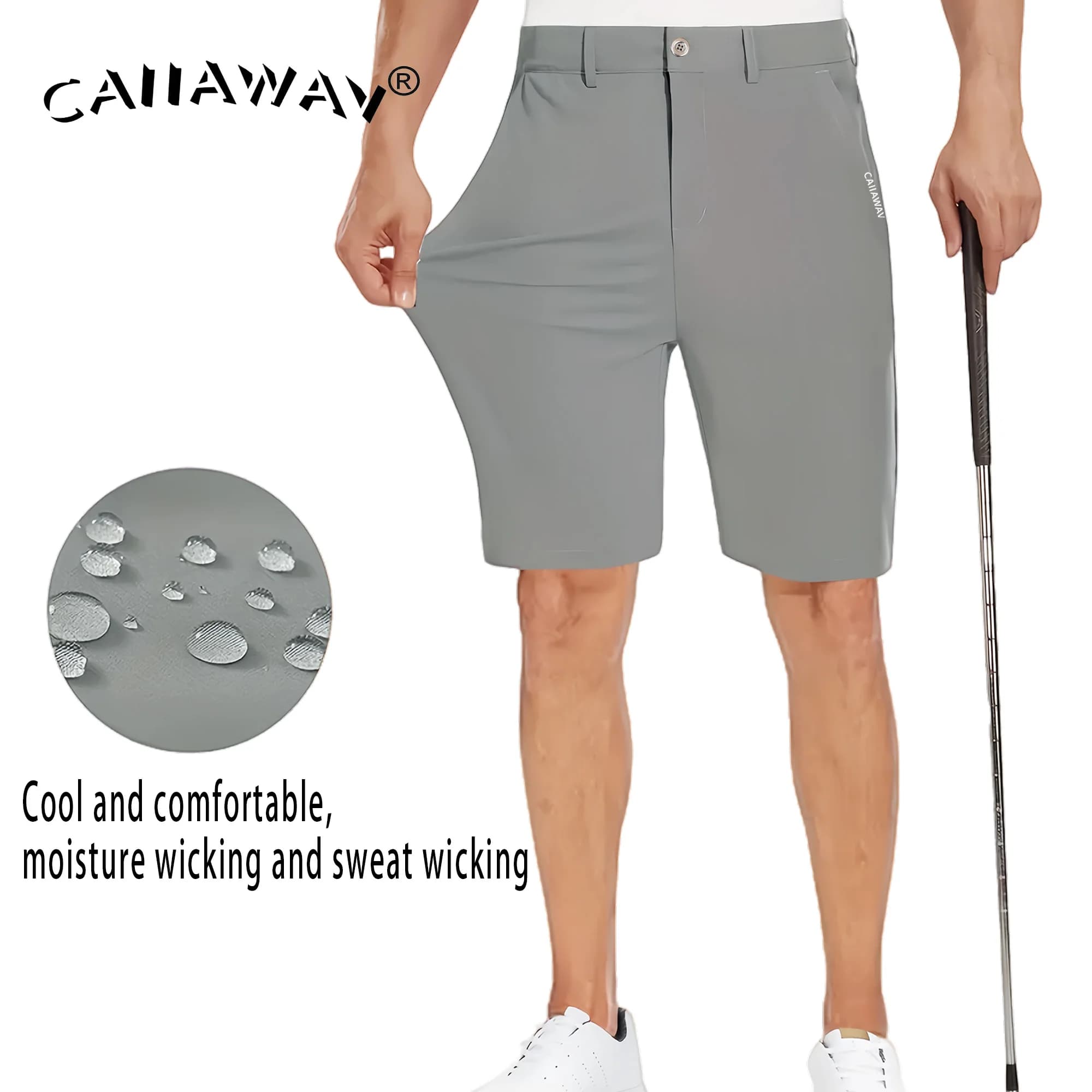 Pantaloncini da golf Pantaloni da uomo Pantaloni sportivi estivi impermeabili Pantaloni da uomo elastici Pantaloni da golf da uomo