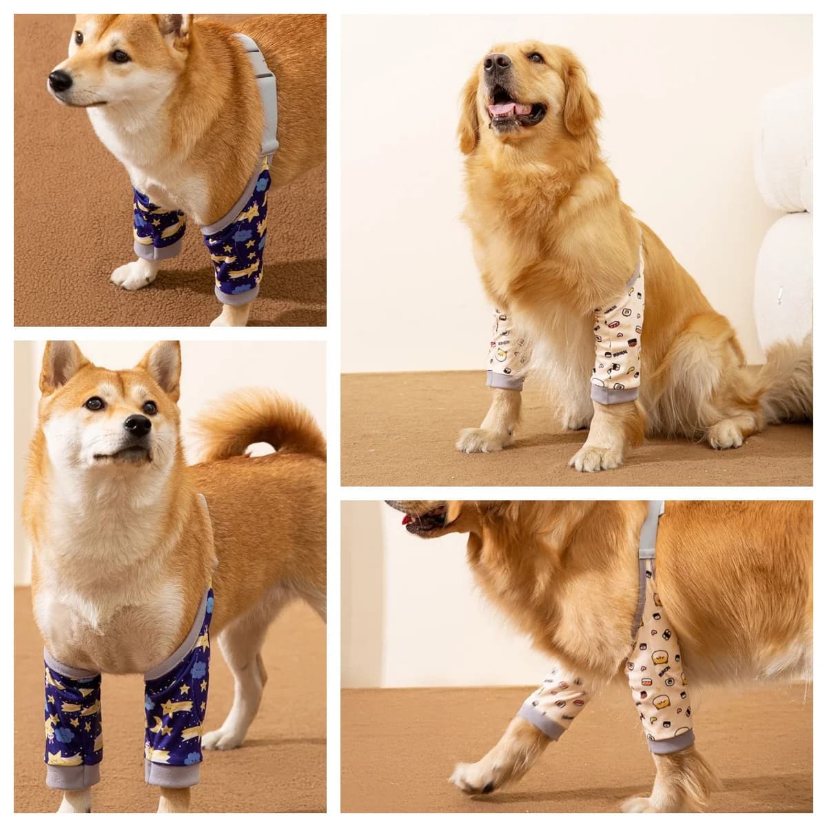 Pets Clothes Knee Pads Joints Protective Case Wear-Resistant Labrador Border Shepherd Large Dog Leg Covers Big Dog Elbow Guard