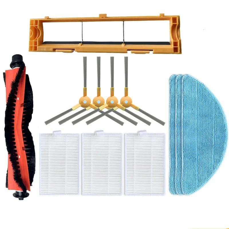 Panno per scopa con filtro HEPA per spazzola laterale per Redmond RV-R650s, REDMOND RV-R670S,zigma Spark 980,Kitfort КТ-577 Parti per aspirapolvere robot