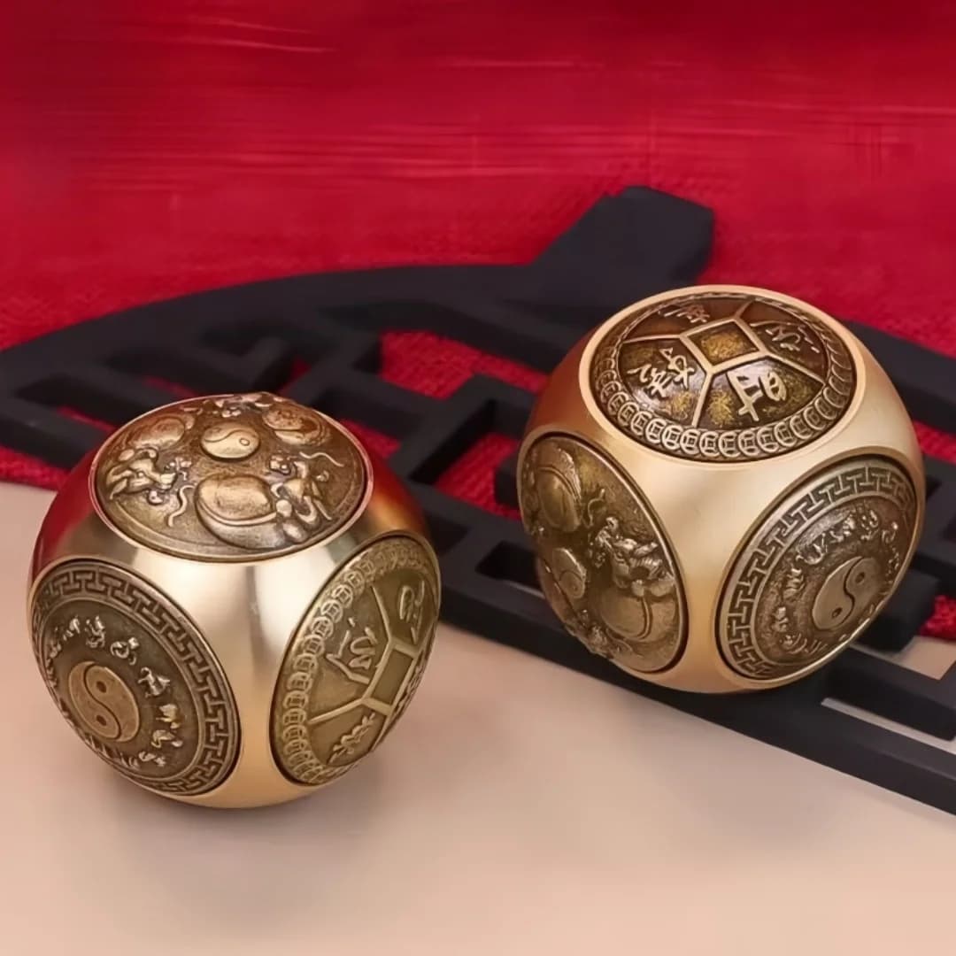 Six-face Four blessing luck money Fidget Spinner EDC rame Antistress Cube Decompression Cube Adult Antistress Fidget Toys