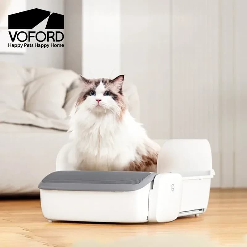 Lettiera per gatti autopulente, nuova pala sottile da 0,31'', lettiera intelligente automatica con controllo app, anti-pizzicamento, senza odori per gatti