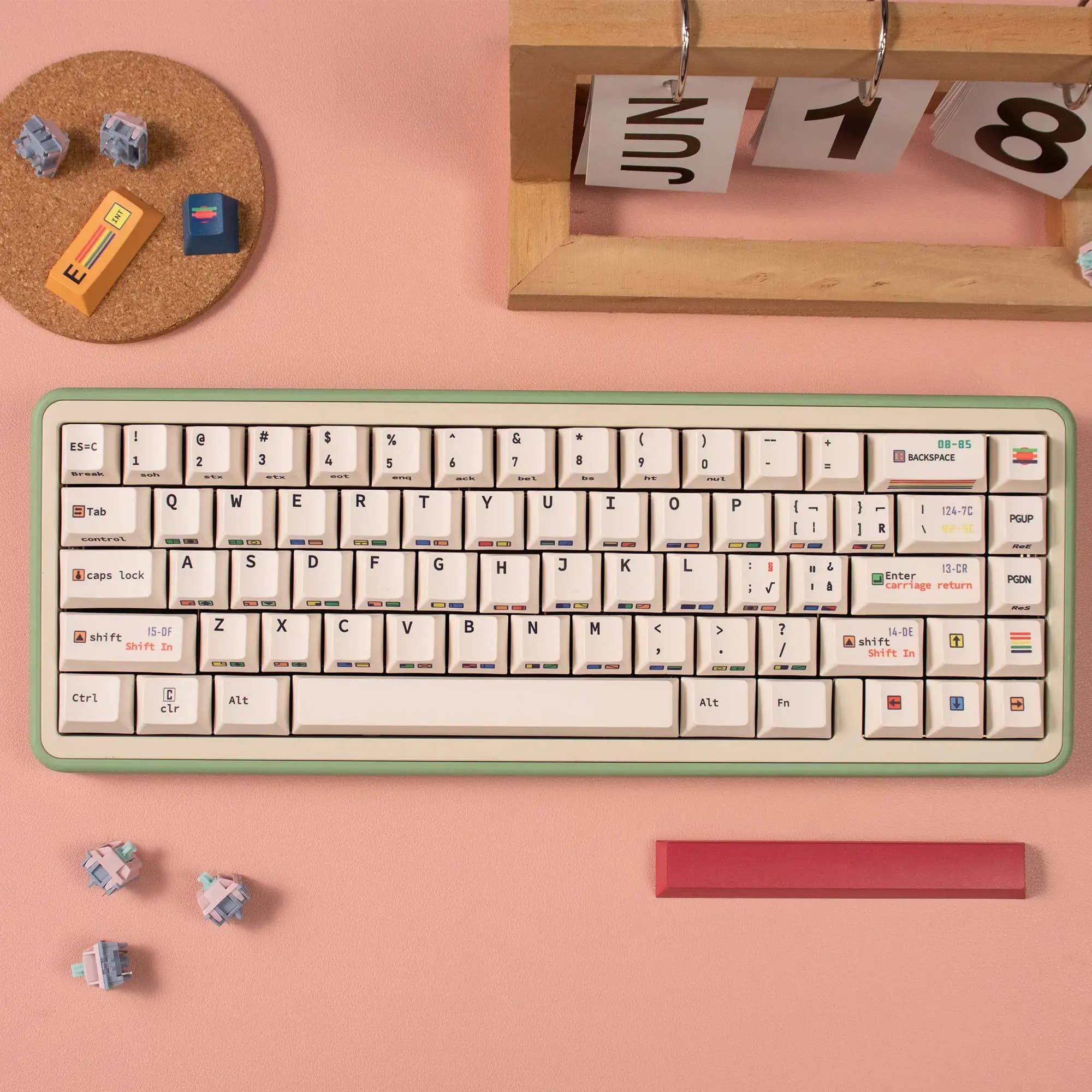 147 tasti C64 R2 PBT Keycaps Cherry Profile Dye-Sublimated Keycap Set per Mx Cherry Gateron Switch Kit tastiera meccanica