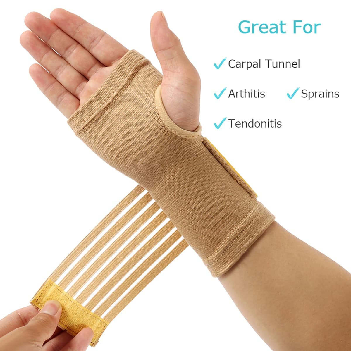 2/4PCS Polsino di sicurezza sportivo Fasciatura elastica Protezione per il polso Supporto per artrite Fascia per distorsione Protezione carpale Fascia per modellare la mano