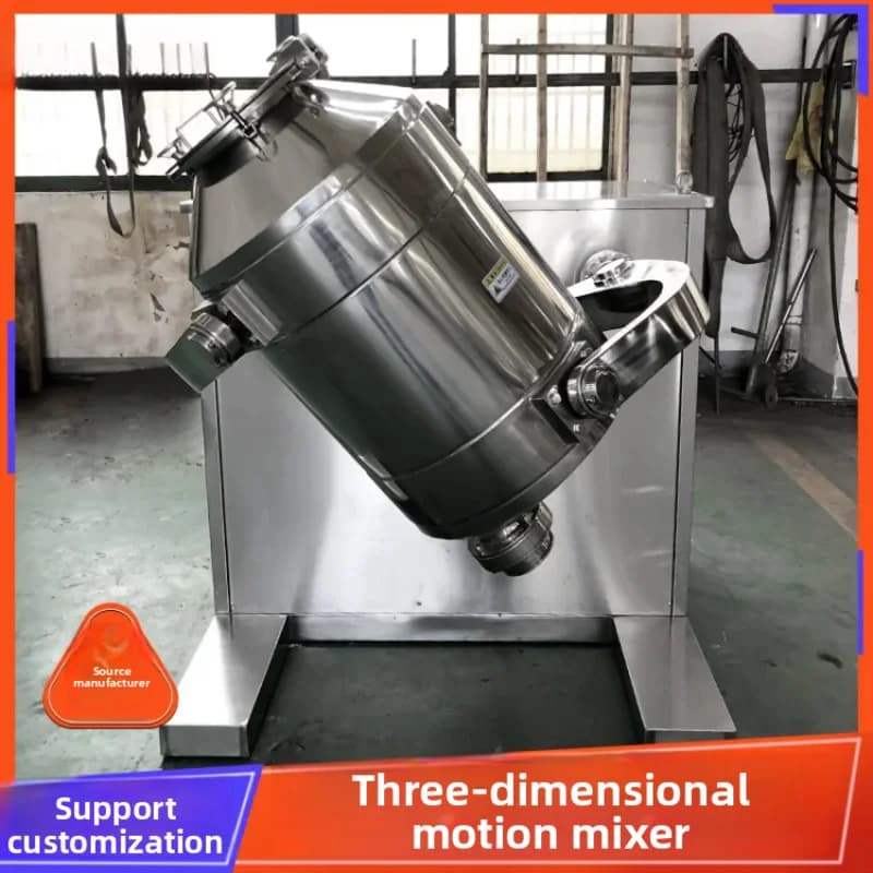 3D Swivel Rotary Blender Stainless Steel Three-dimensional Agitator Grass Powder Mixer Additive