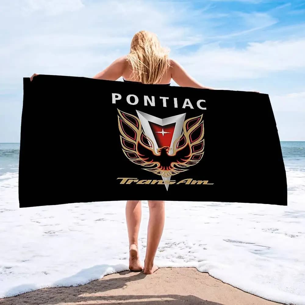 Asciugamani da spiaggia in microfibra Pontiac Firebird Trans Big, ad asciugatura rapida, per spiaggia, piscina, viaggi, nuoto, yoga