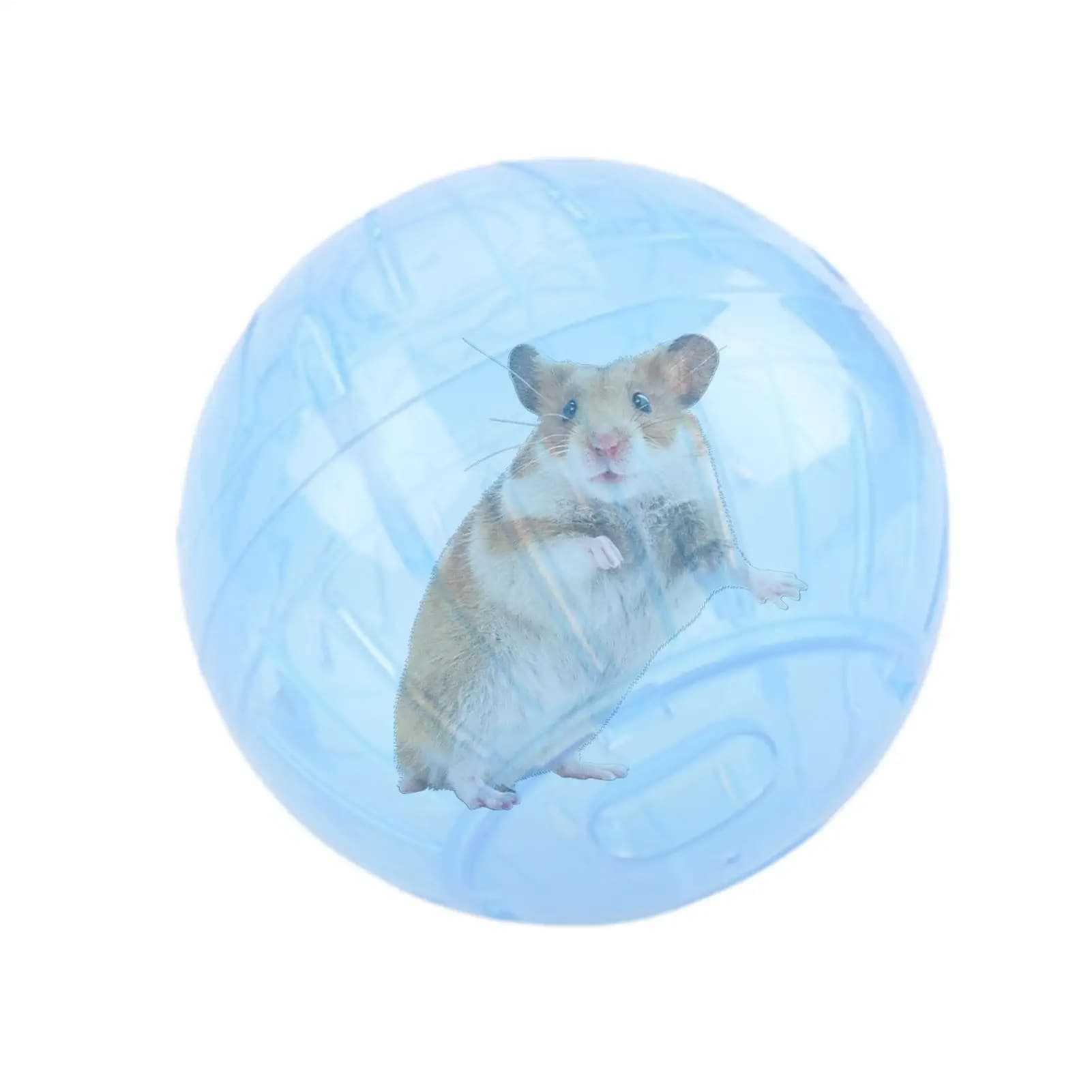 Acrylic Hamster Exercise Ball Hamsters Running Toy For Syrian Hamster Small Pets Clear Crystal Run Wheel Safe Pet Supplies