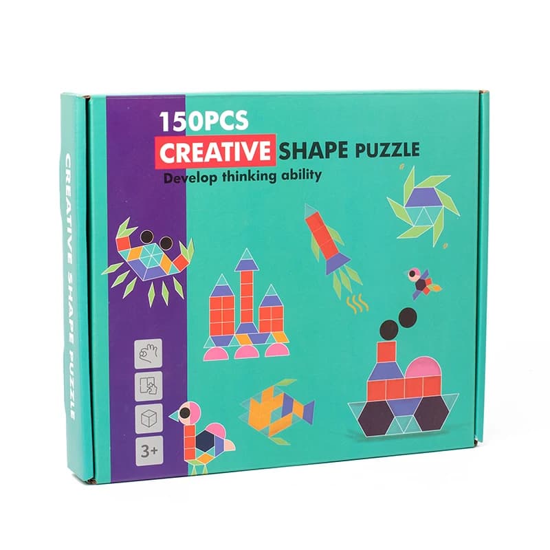 Giocattoli creativi in legno puzzle in legno arcobaleno puzzle educativo all'ingrosso blocchi arcobaleno in legno giocattoli per bambini