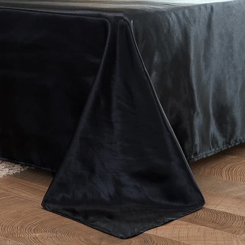1 lenzuolo in raso tinta unita, lenzuolo piatto per camera da letto, biancheria da letto senza federa