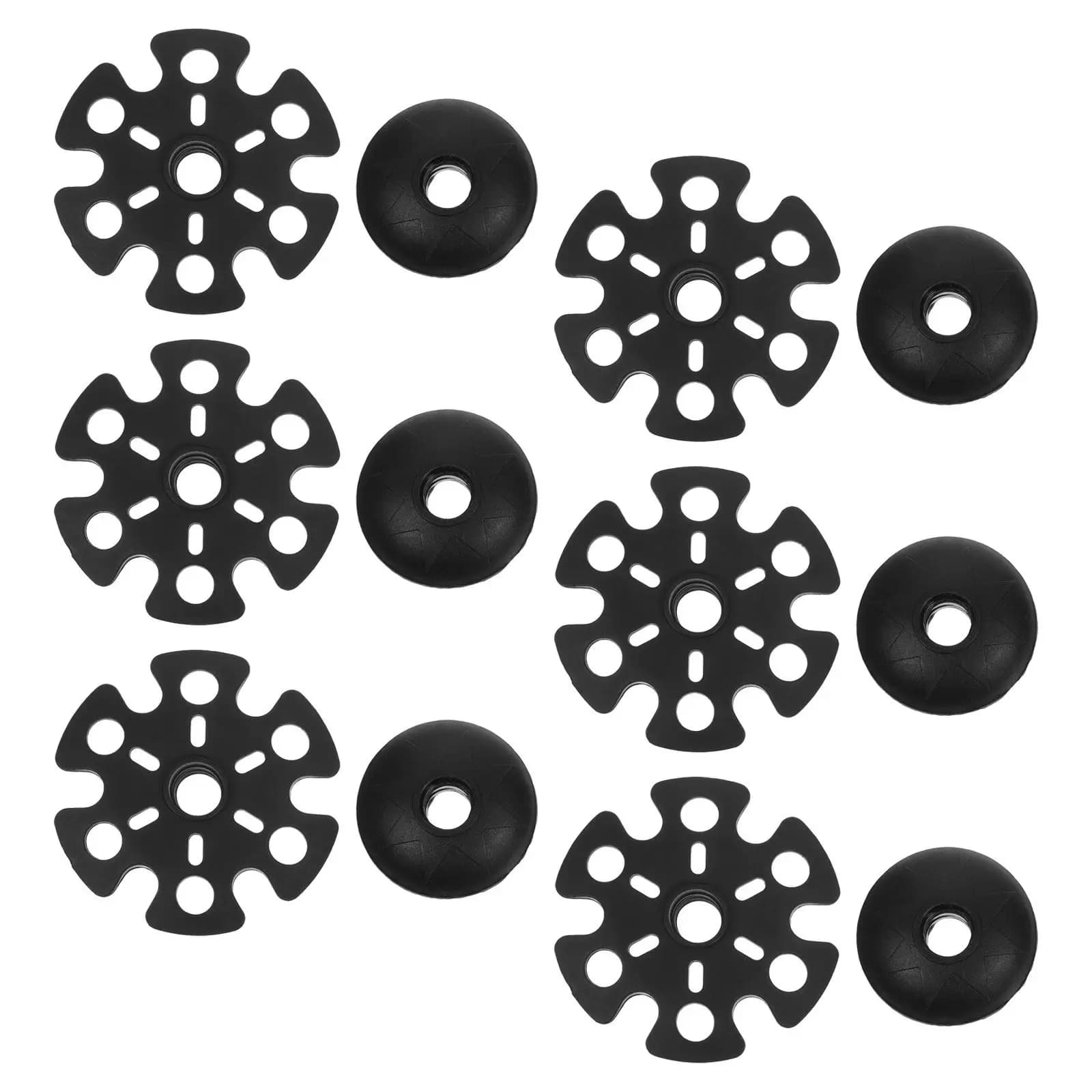 12Pcs Hiking Pole Rubber Tips Replacement Trekking Pole Tip Covers Walking Stick End Caps Mud Snow Protection Universal Fit