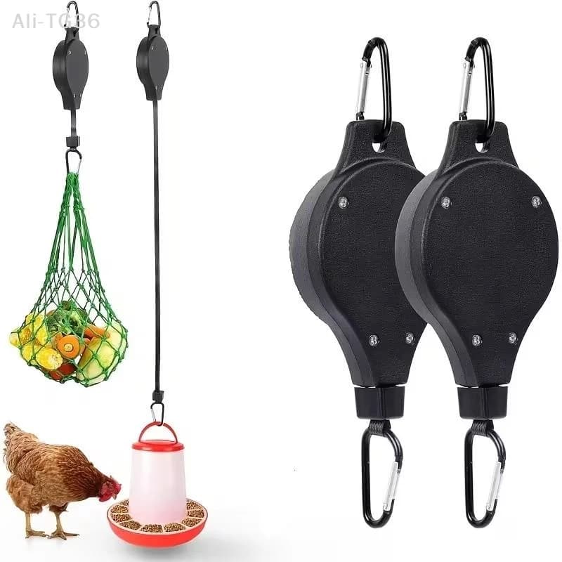 NexaHome Gancio a carrucola regolabile e retrattile per appendere cesti di fiori, vasi da giardino, mangiatoie per uccelli, decorazioni da esterno xkdae