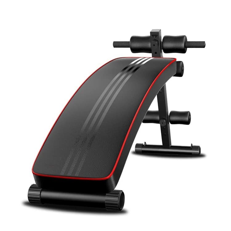 Wellshow Sport Foldable Metal Home Utility Flat Weight Bench Ab Exercise Training Gym Equipment Bodybuilding Plate Rack