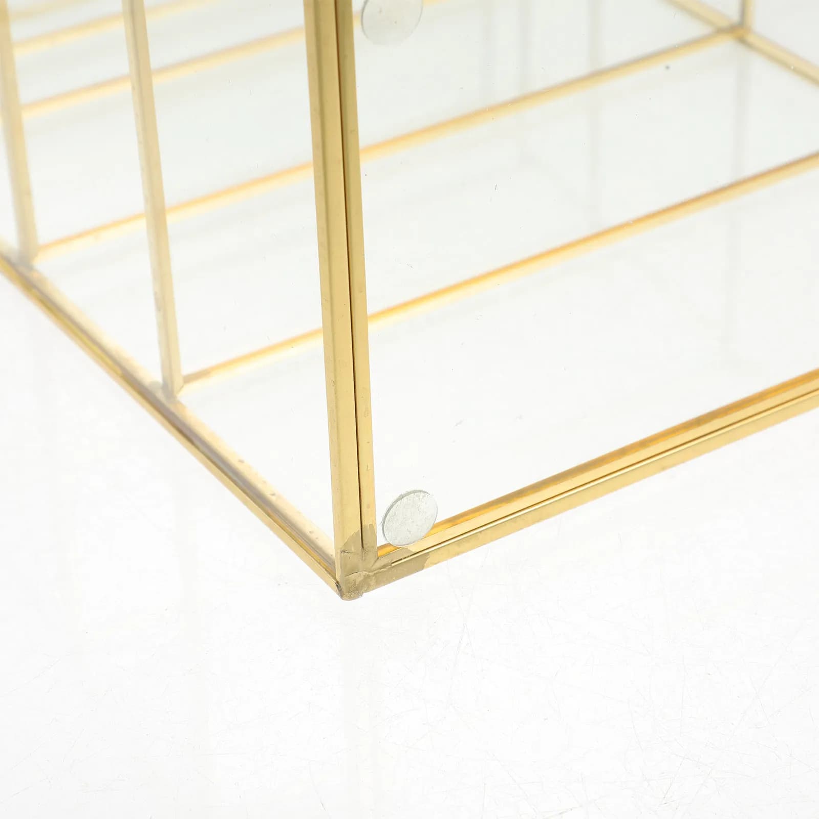 1Pcs Elegant Glass Makeup Organizer Storage Box Desktop Multilayer Rack for Lipstick Eyeshadow Brush Makeup Water