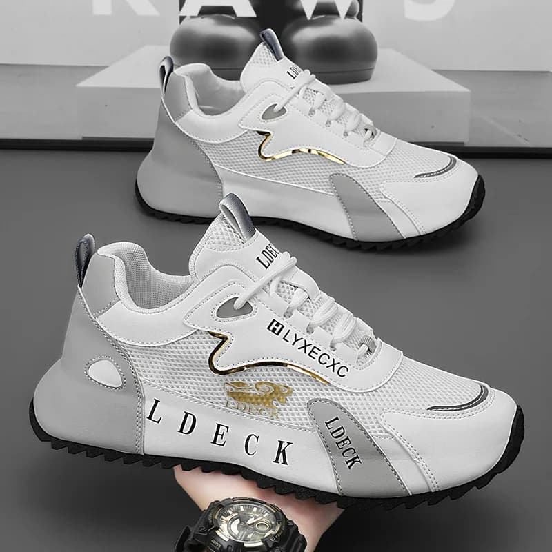 Men's Vulcanized Shoes Summer New sneakers with often breathable bottom for men Running shoes for outdoors Chaussures Femme Guide Shoes