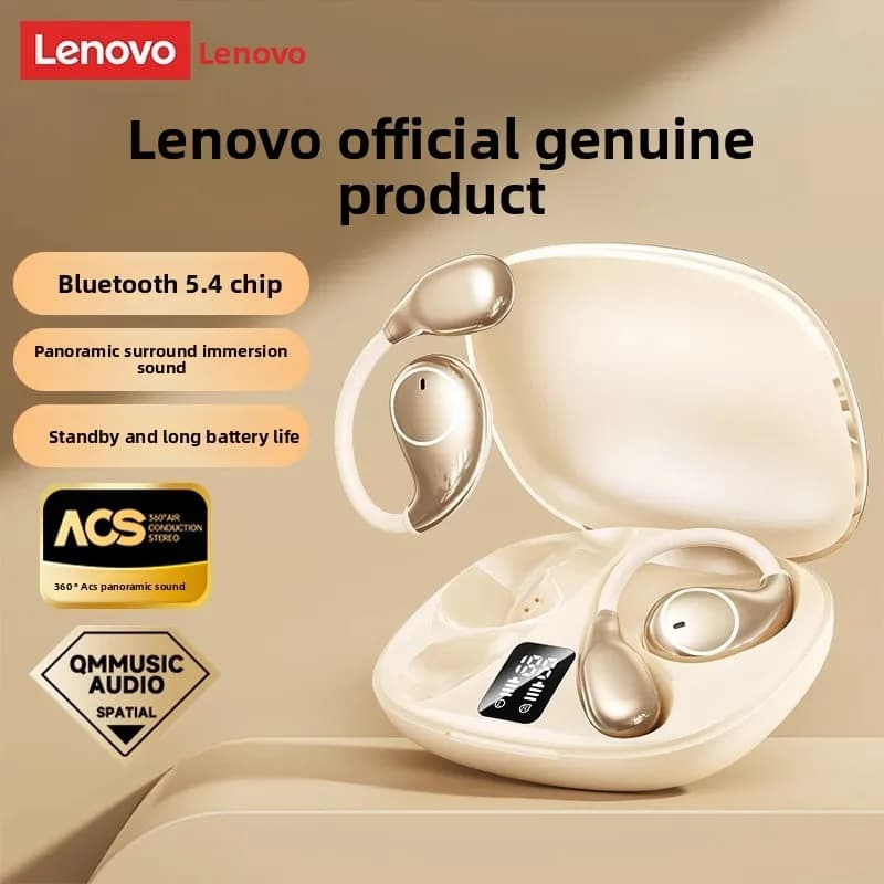 Nuovo Lenovo TA320 OWS Auricolari Bluetooth Conduzione ossea Cuffie senza fili HIFI Stereo Gioco musicale ENC Auricolari con cancellazione del rumore