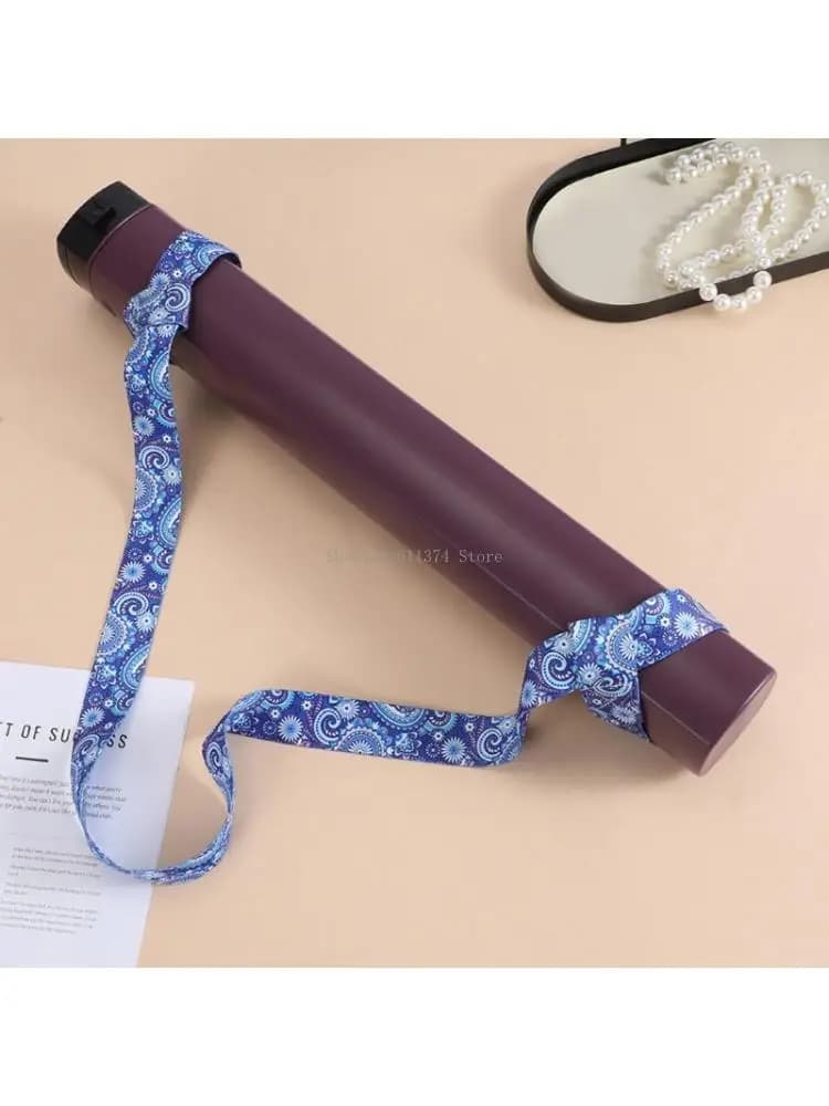 Cinghia multifunzionale per tappetino yoga per il trasporto e lo stretching con stampe colorate Poliestere resistente per