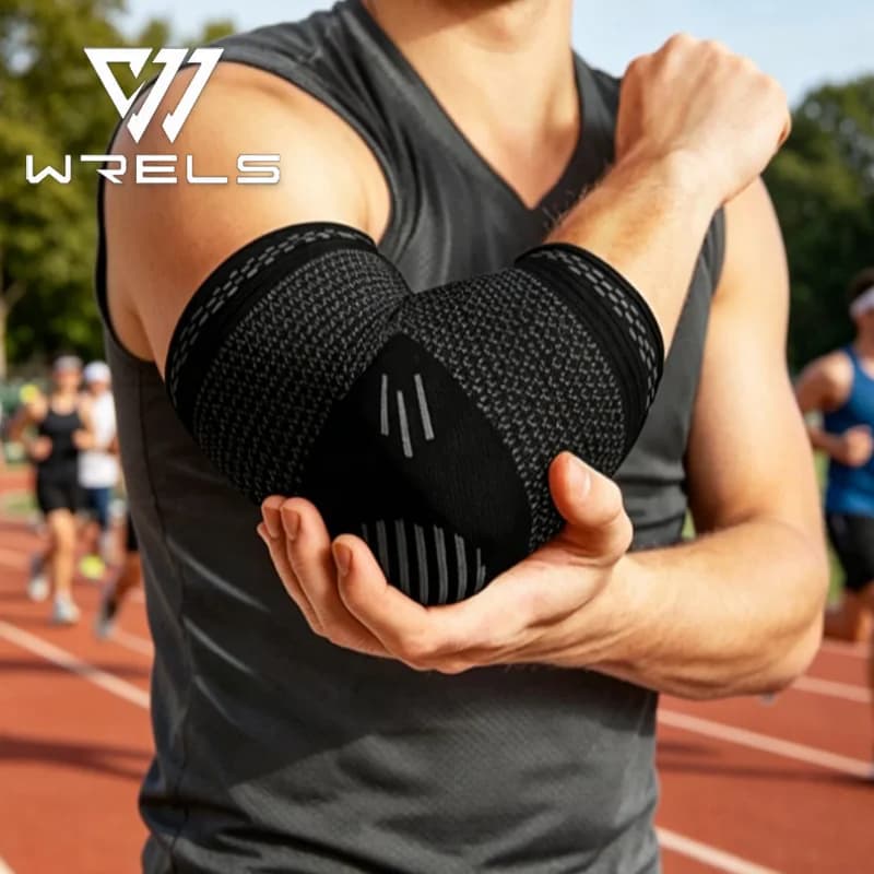 1PC Sport Elbow Brace Compression Support Sweat Wicking Weightlifting Elbow Guards Pain Relief Basketball Volleyball Elbow Brace